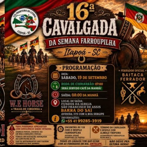 Semana Farroupilha agora é lei e entra no calendário oficial de Itapoá