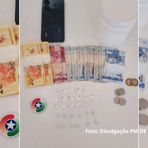 Um homem foi preso em flagrante por tráfico de drogas em Itapoá após uma ação da Polícia Militar em um local já conhecido por denúncias relacionadas à venda de entorpecentes