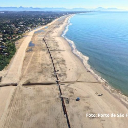 Obras de alargamento da Praia de Itapoá entram na fase final e alcançam 93% de execução