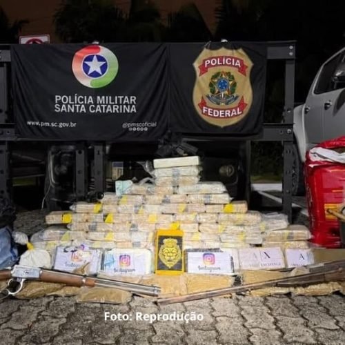 Sócio de importadora de Joinville é preso em sítio onde PF e PMSC apreenderam 103 kg de drogas