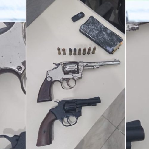 ​​Operação conjunta das polícias Civil e Militar apreende armas e equipamentos em Itapoá